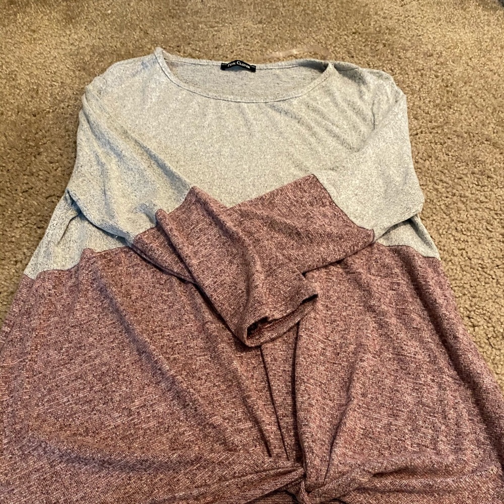 Pink Clover 3/4 Length Sleeve
